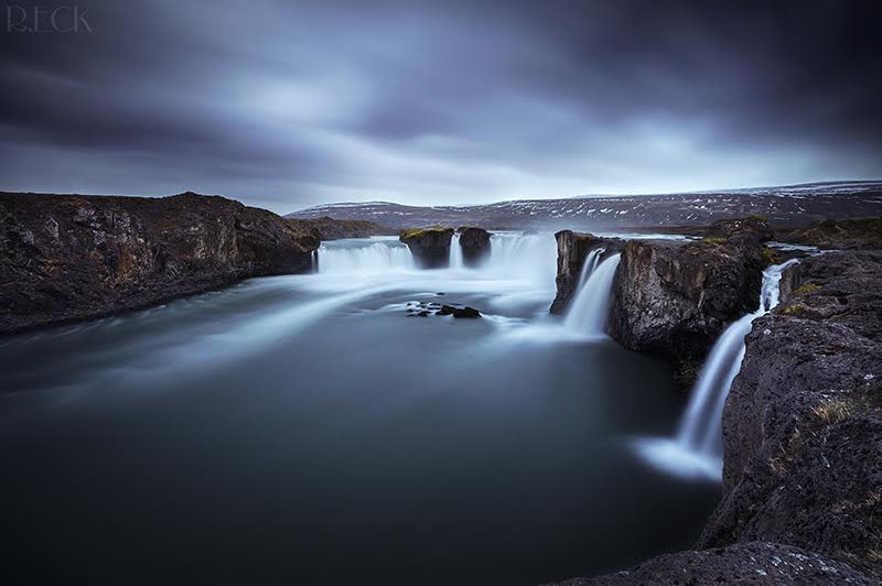 Godafoss Waterfall. Bárðardalur, Iceland. By Russell Eck.